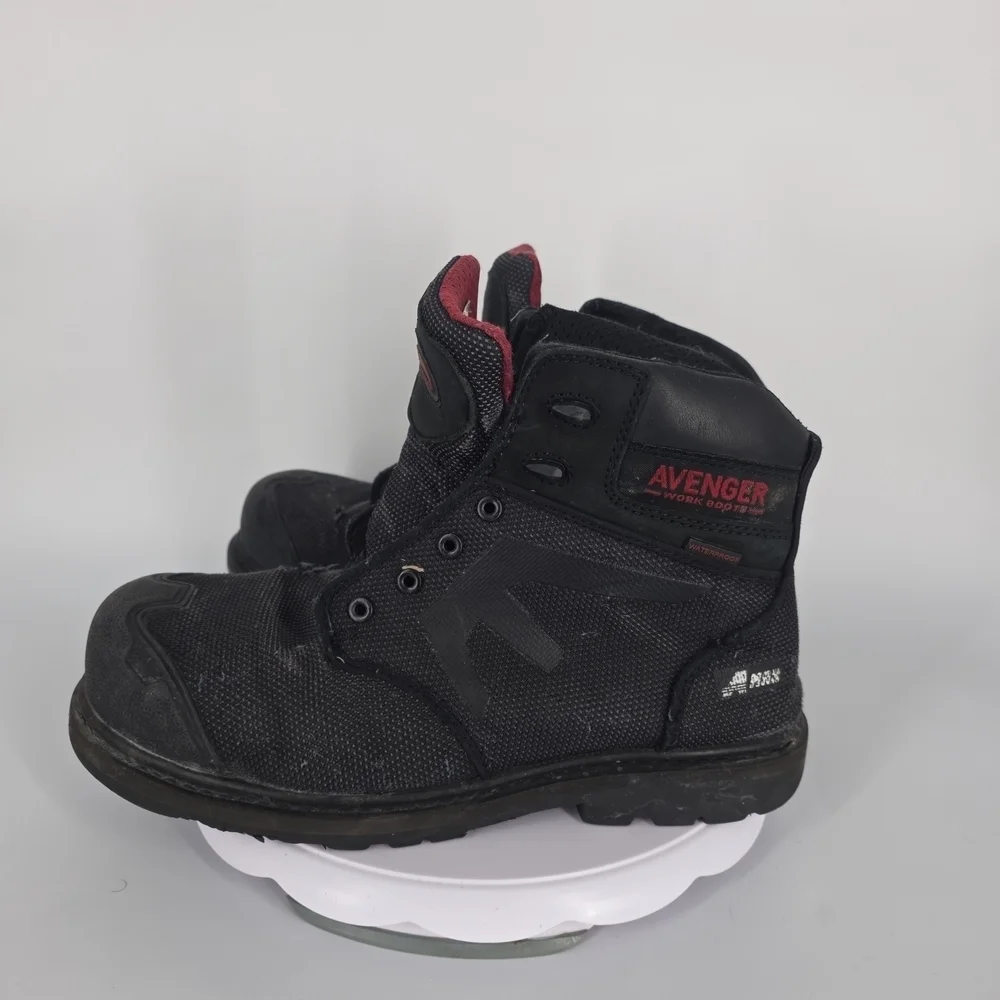 Avenger A7581 Men's 11M Composite Toe PR EH Waterproof Work Boots Black